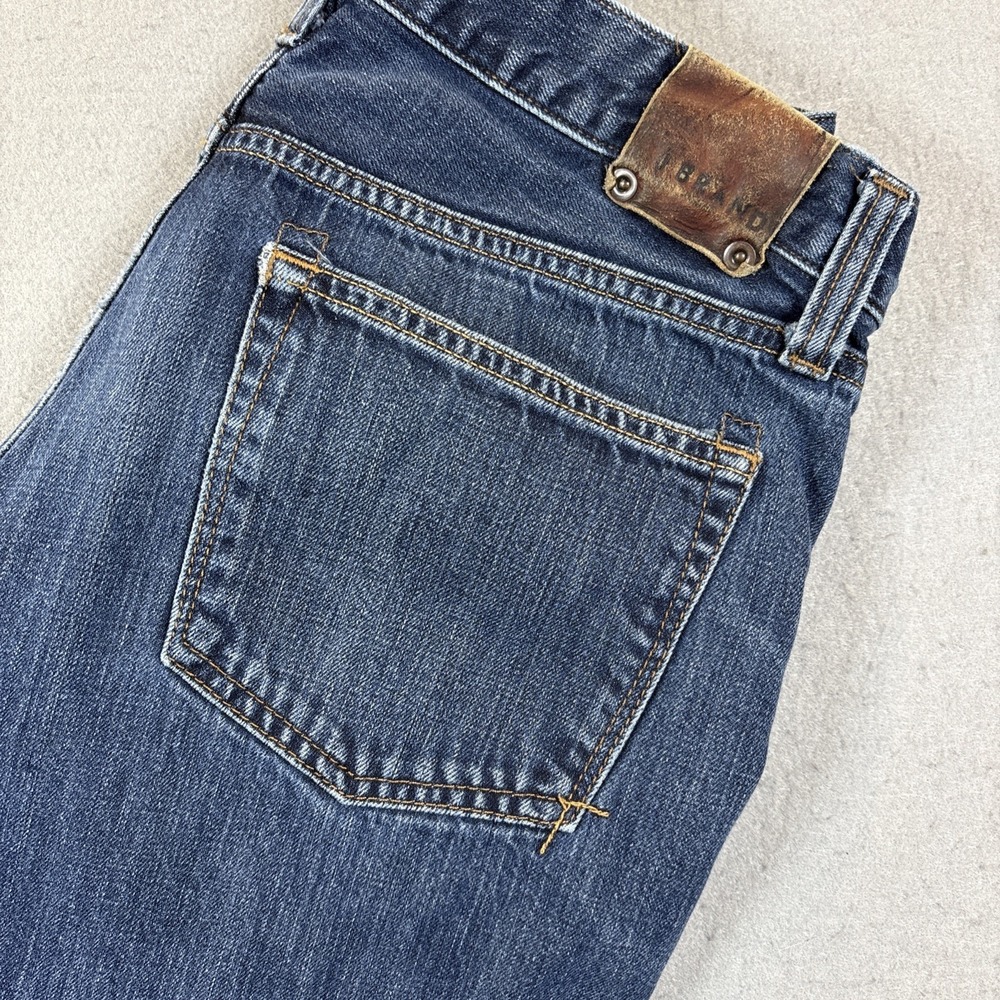 J Brand Kane Jeans Mens 34x33 Straight Leg Dark Wash Blue USA